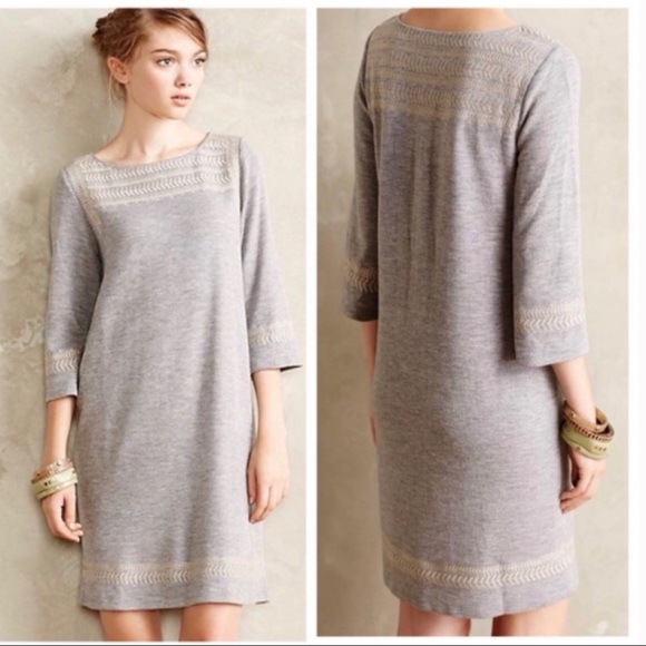 Anthro Esme & Eslytte Anstice Embroidered Dress - Picture 2 of 3